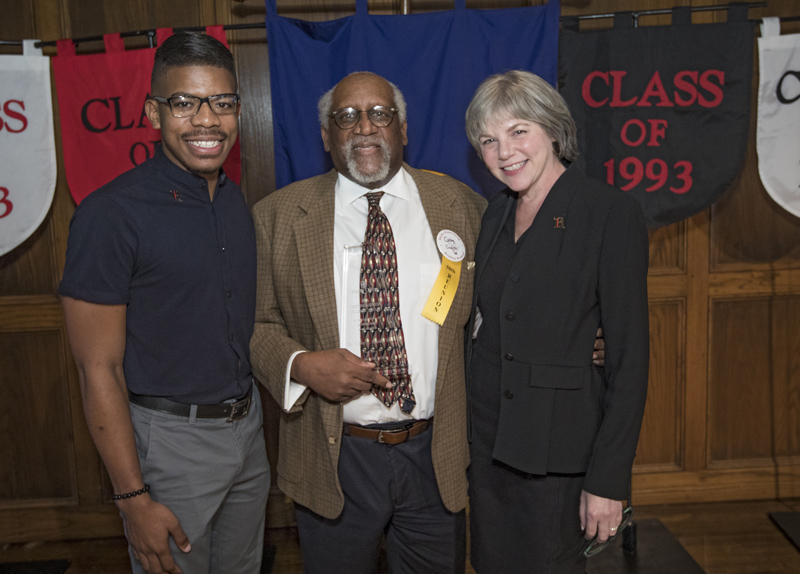 Jamarr McCain, Dr. Coby Smith, President Marjorie Hass