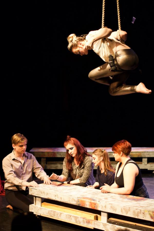 Students in a play at Mccoy Theatre
