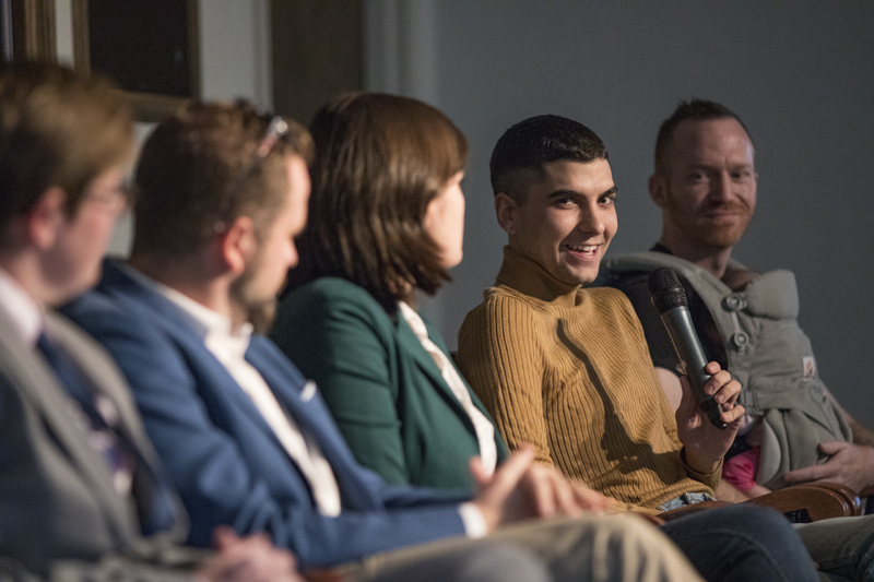 panel of speakers at Watson event