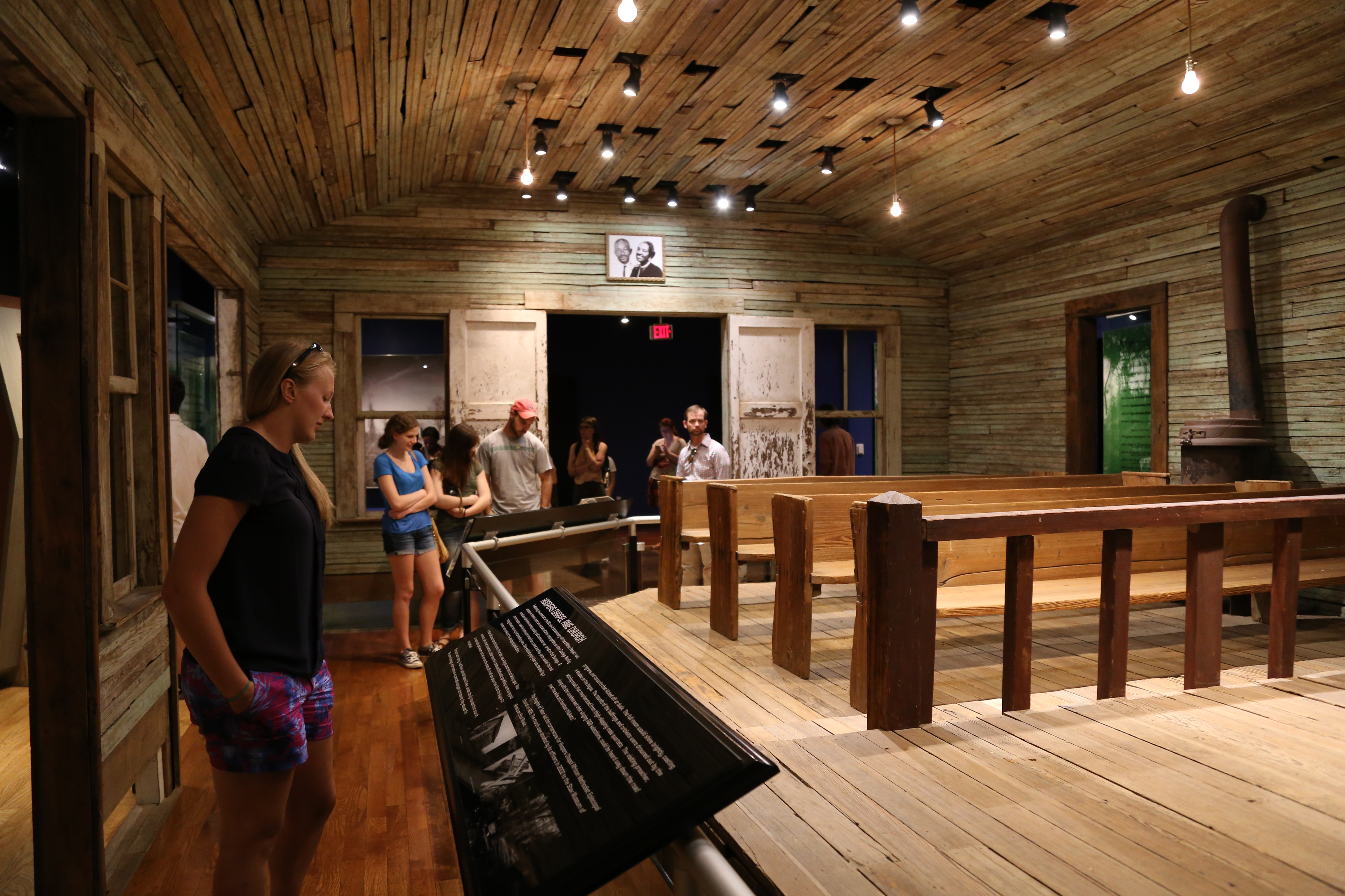 students touring a historical site