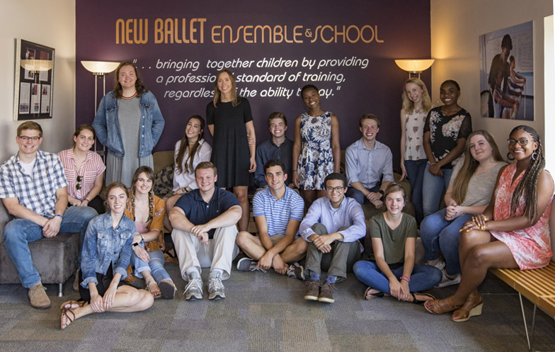 a group of students at the new ballet
