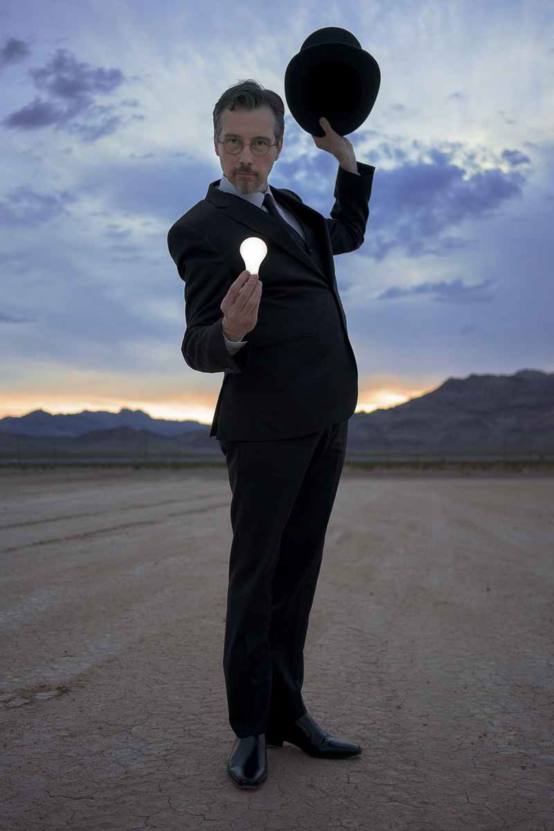 Dr. Larry Hass performing a magic trick