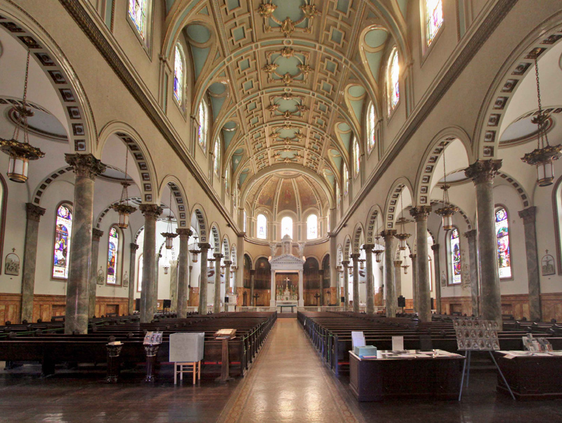 St. Joseph church main apse with dull colors