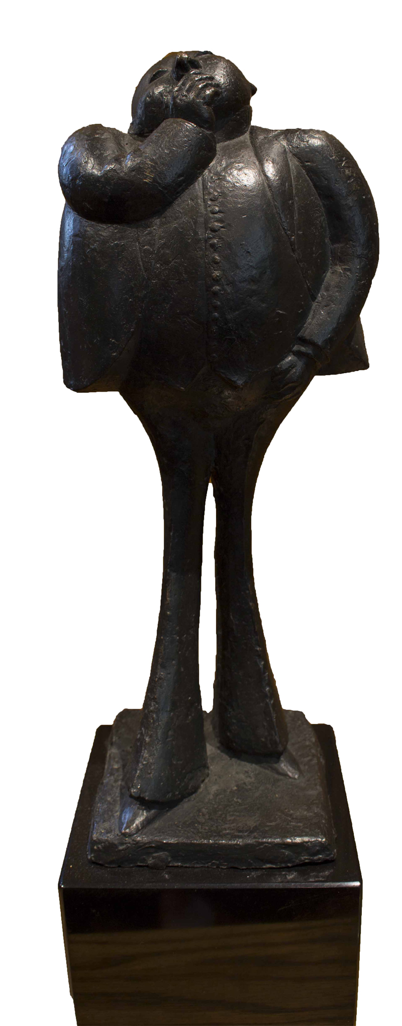 a large cast bronze sculpture of a man