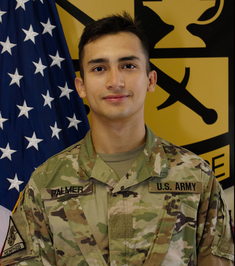 a young man in army fatigues