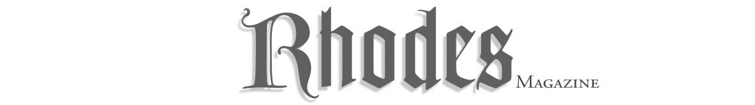 the Rhodes magazine masthead