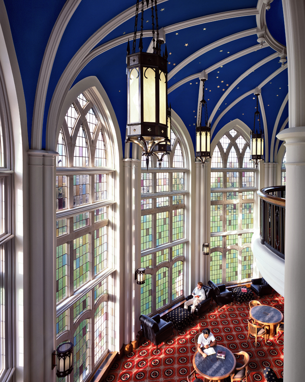 a grand vaulted Gothic room