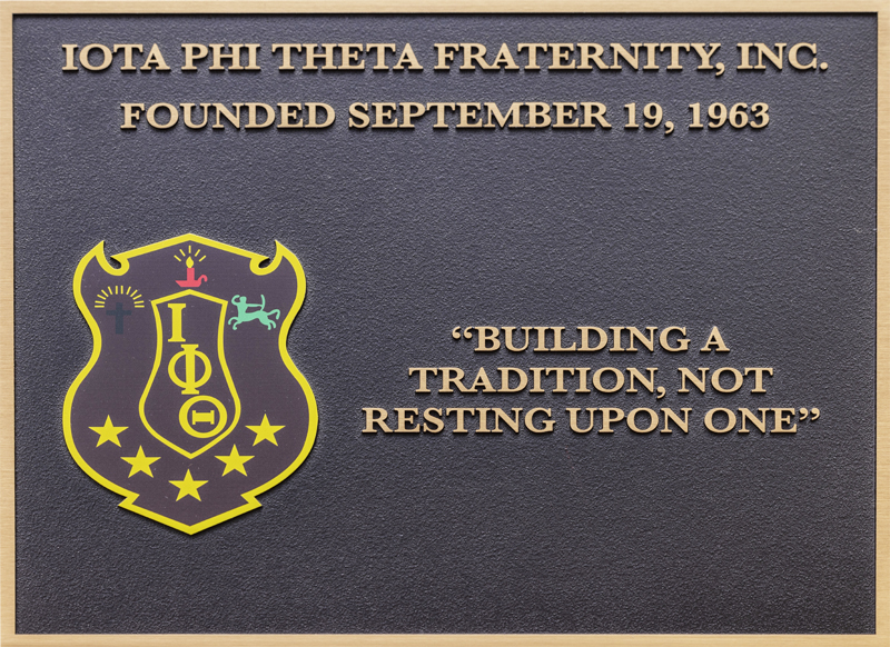 plaque of Iota Phi Theta