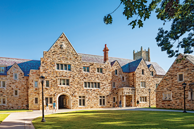 a quad of Gothic buildings