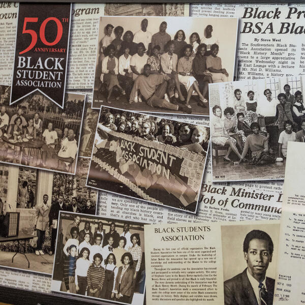 poster celebrating 50th anniversary of the black Student Association