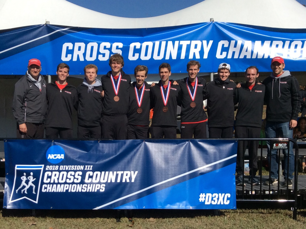 The Rhodes College Men's Cross Country team