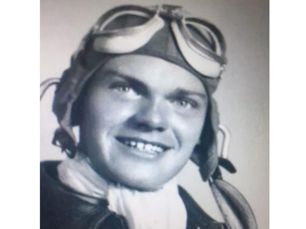 face of WWI pilot