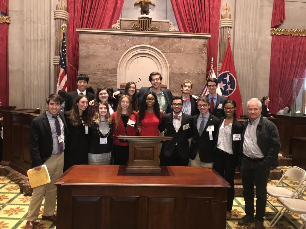 TISL students at the TN State Capitol 