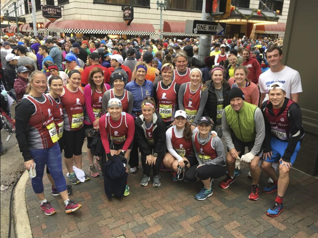 Team Rhodes poses for a photo in downtown Memphis