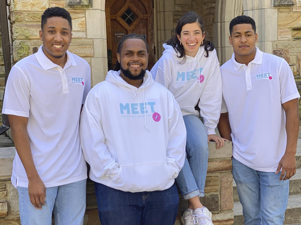 a group of four African American students