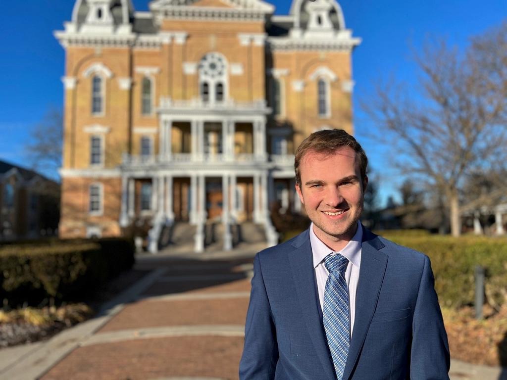 Smiling Rhodes College student