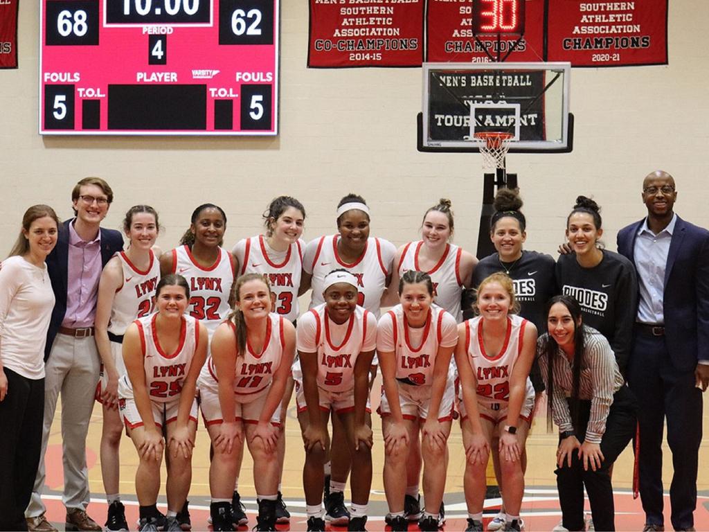 Rhodes College Women's Basketball Team 2022