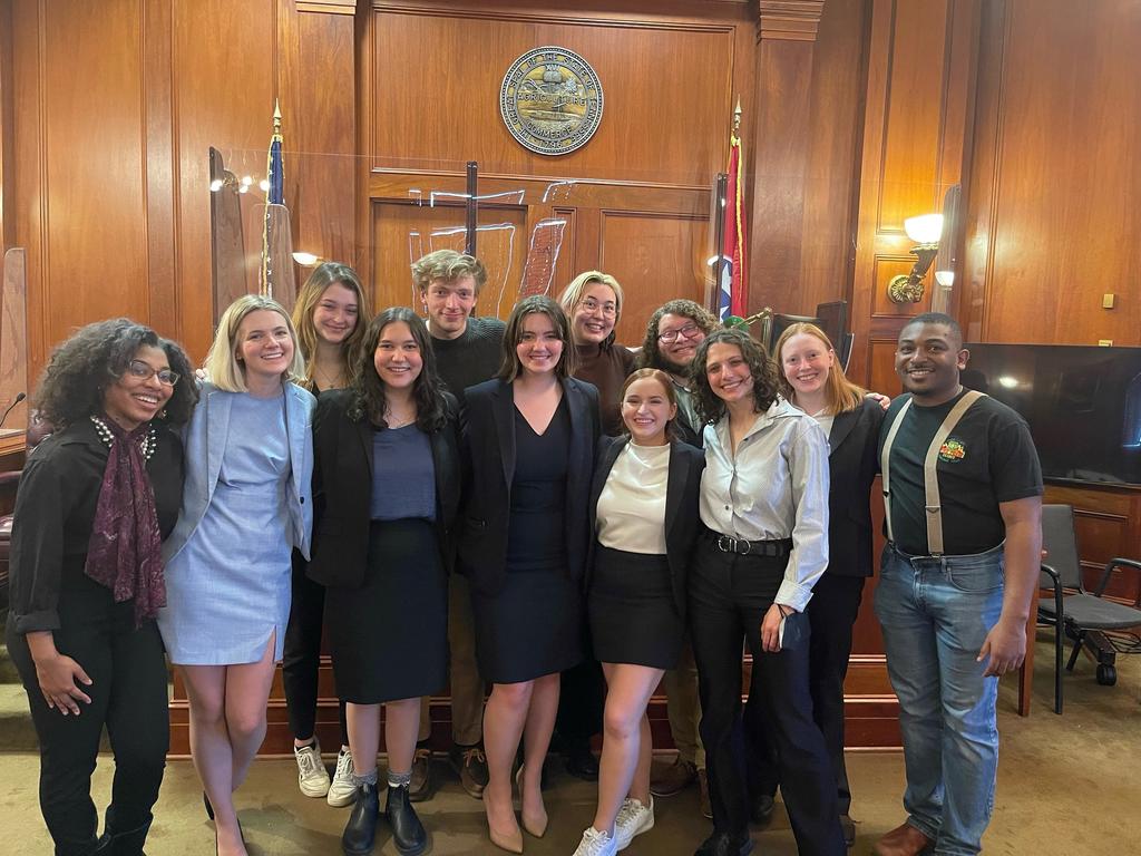 image of Rhodes College mock trial group