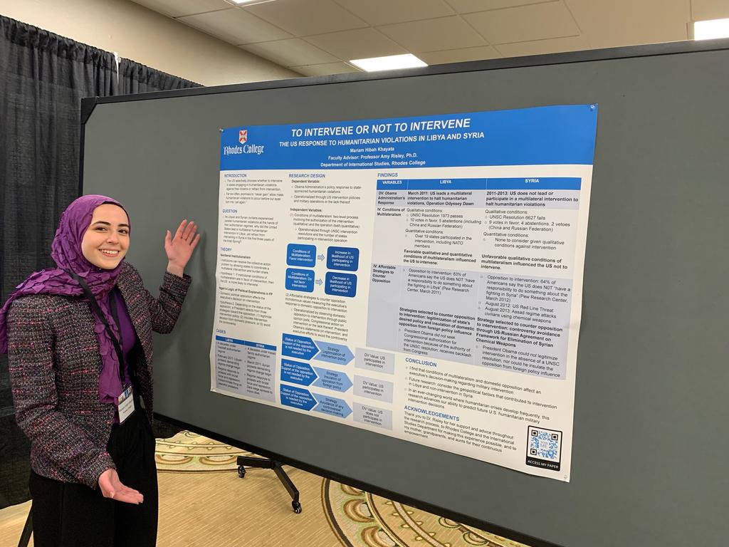 Image of Rhodes College student Mariam Khayata