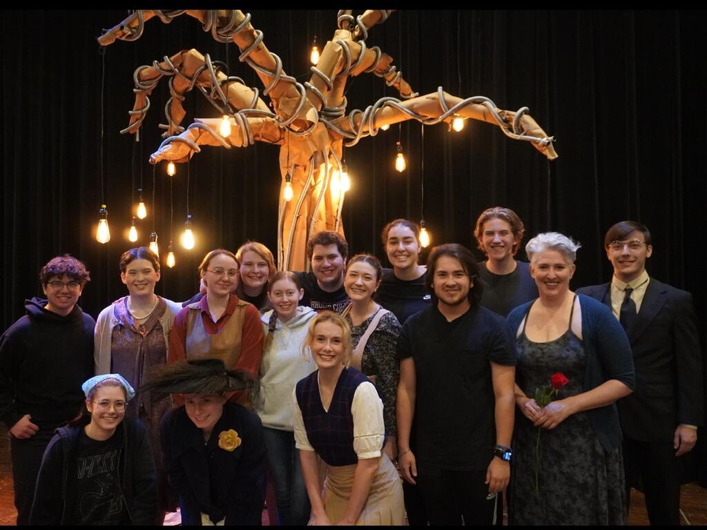 image of theater cast at Rhodes College