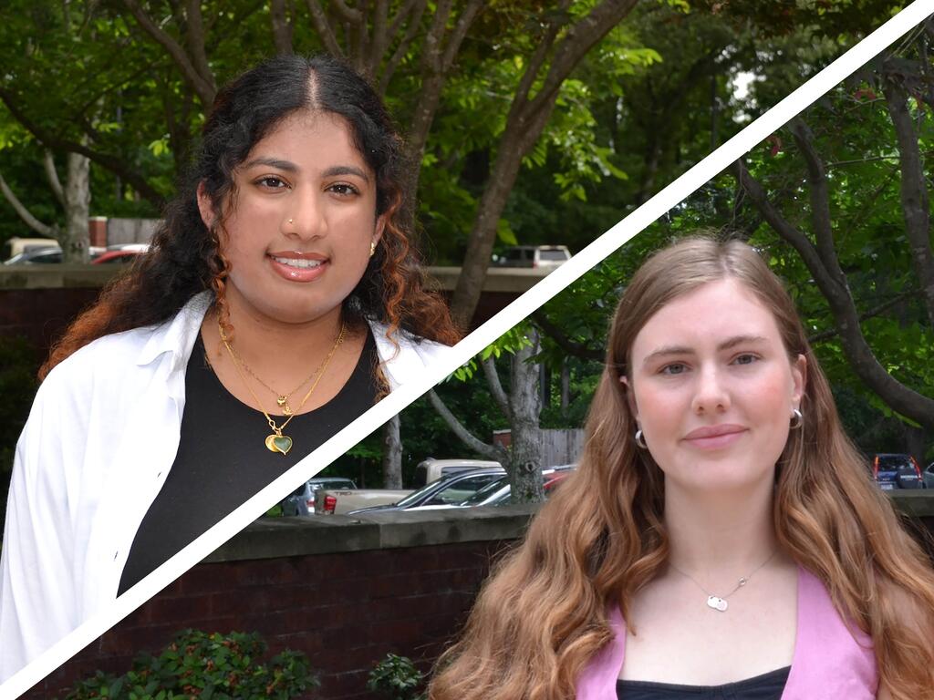head and shoulder images of Sudiksha Polasa  and Julia Schuetze