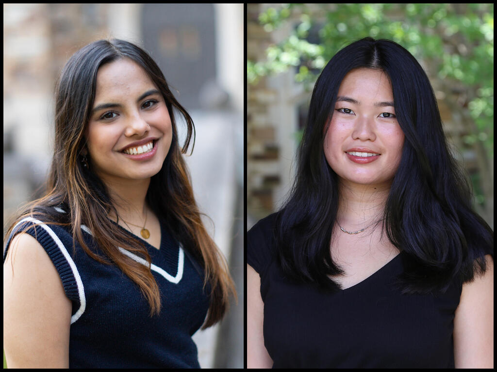 head and shoulder images of Drishti Bhatia and Anna Everly 
