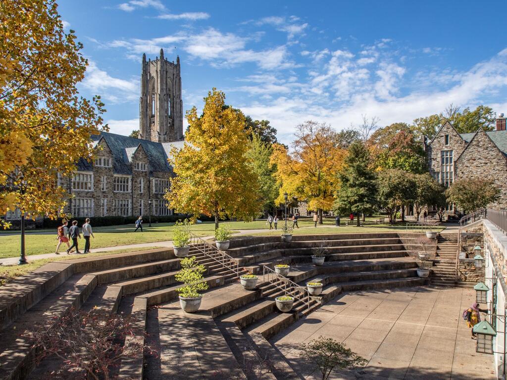 image of Rhodes College in the fall