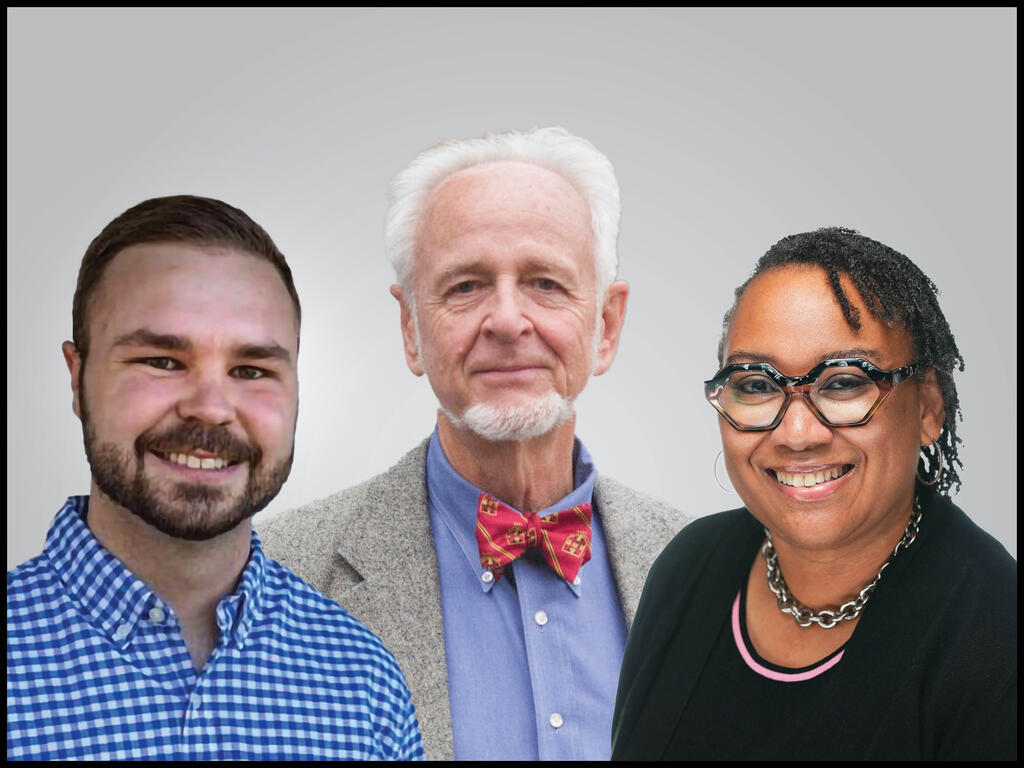 three images of Rhodes College alumni