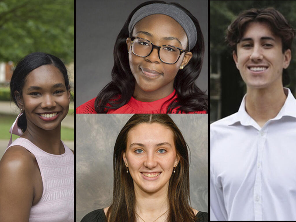 a composite of four students