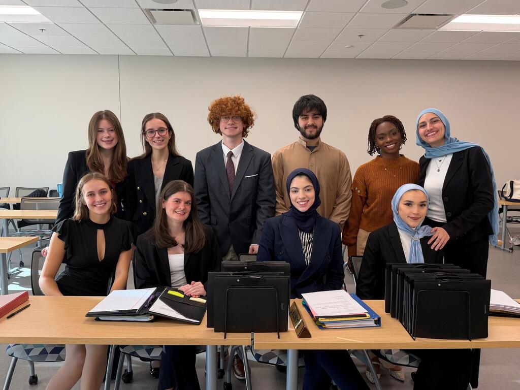 group image of Rhodes College mock trial team