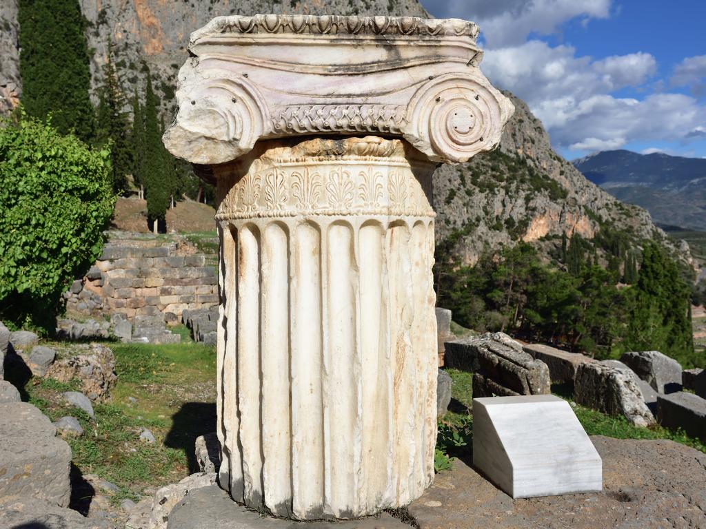 an antique Greek Ionian column