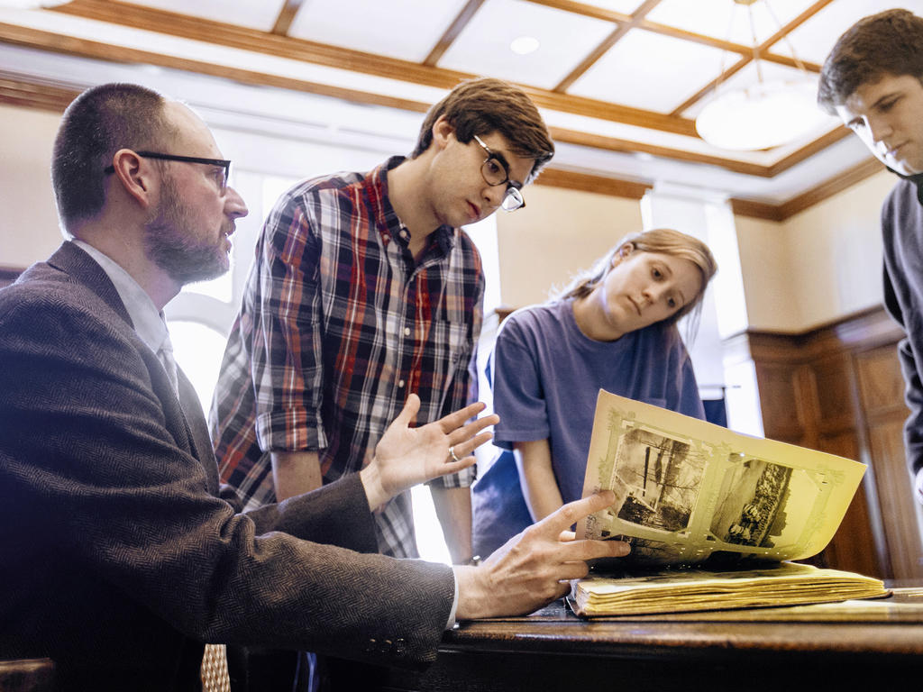 Professor Jackson with students