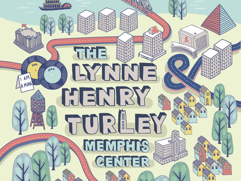 Drawing that says The Lynne & Henry Turley Memphis Center